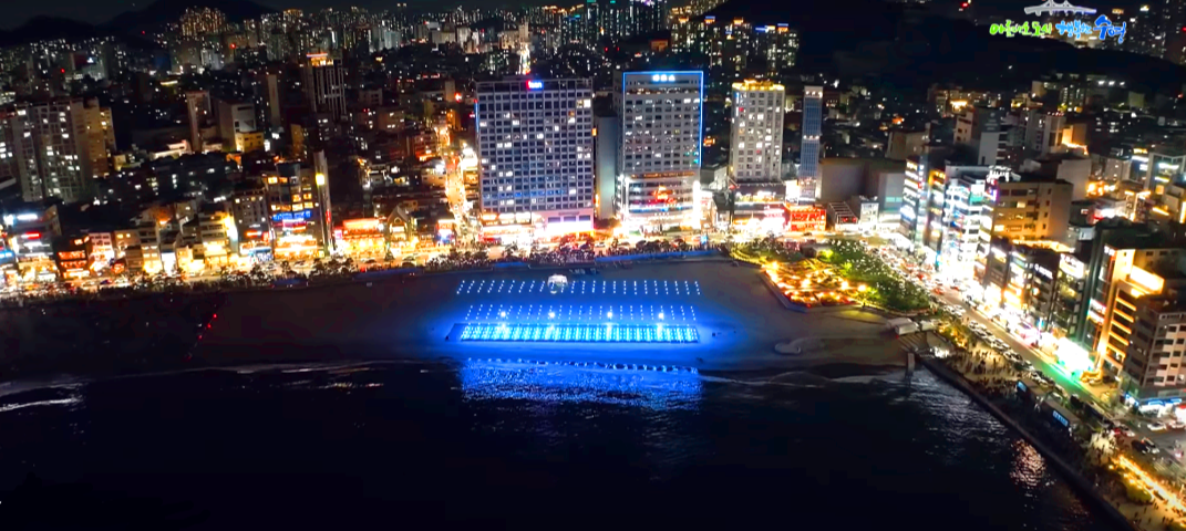부산 광안리 드론 라이트 쇼