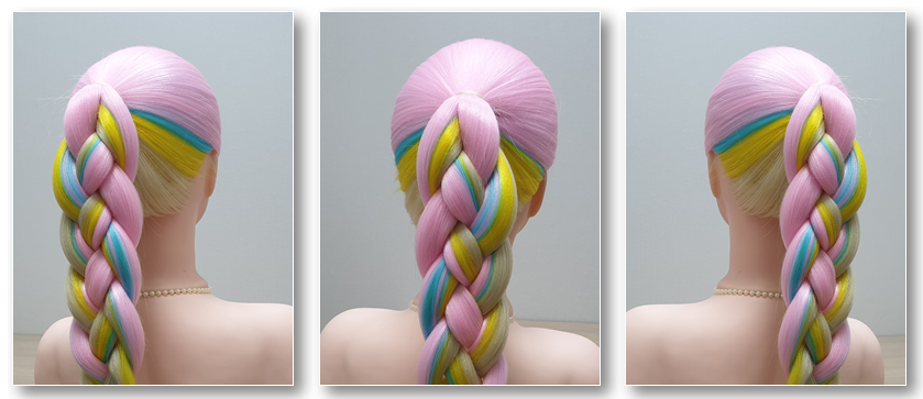 4가닥 땋기 헤어스타일