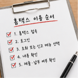 국세청 홈택스 종합소득세 신고