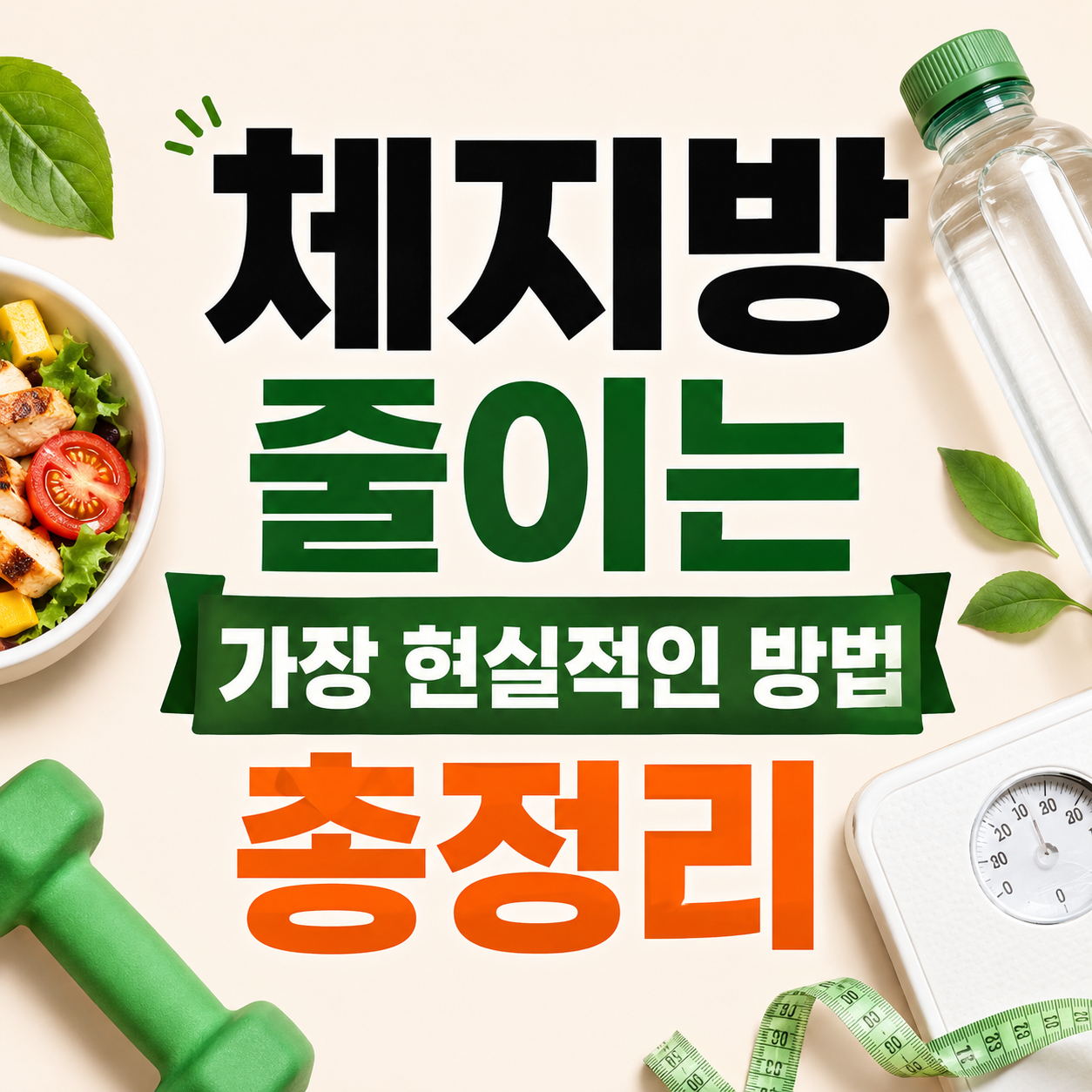체지방 줄이는 가장 현실적인 방법