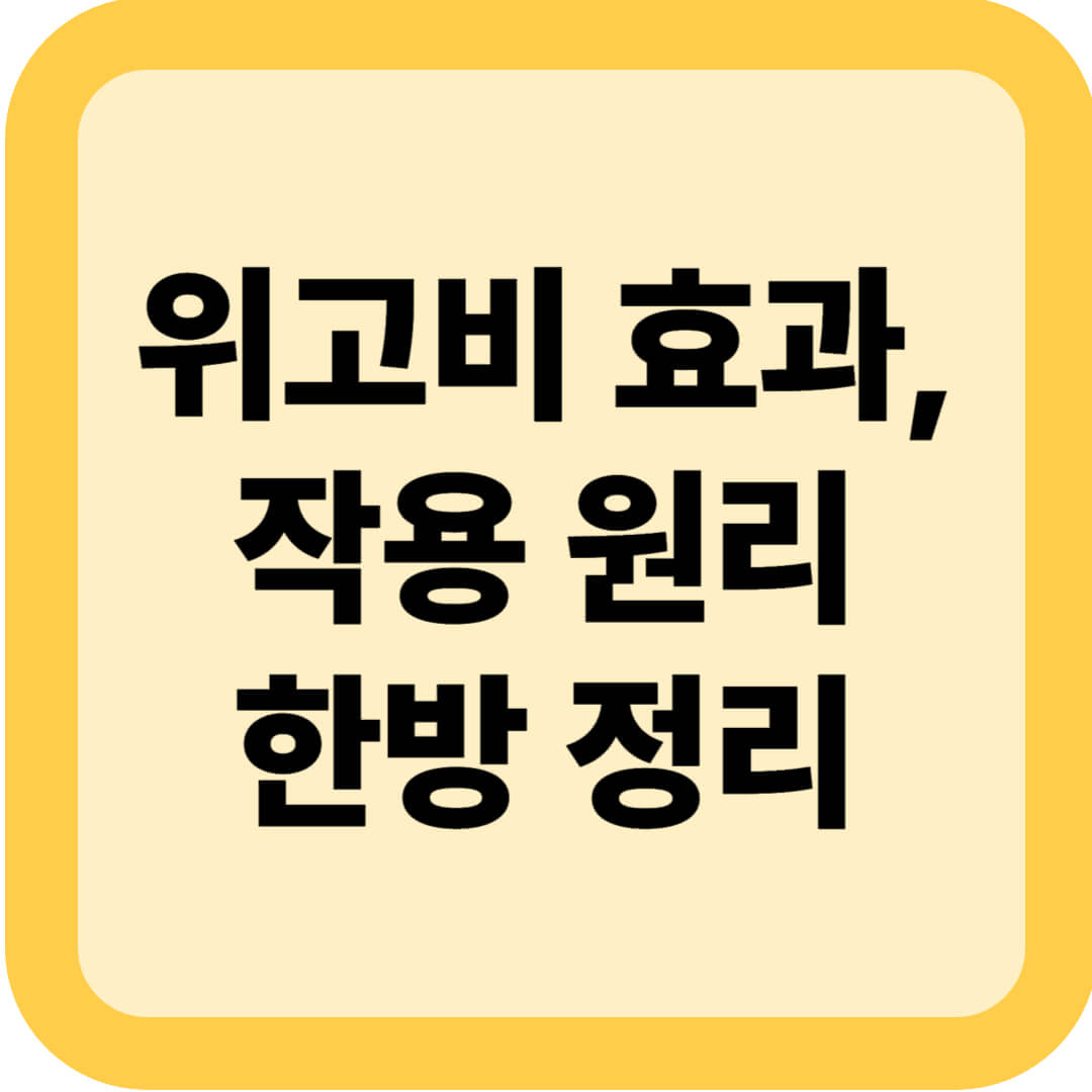 위고비 효과, 작용 원리 한방 정리(+GLP-1 주사란?)