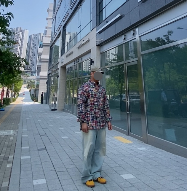 데일리룩('26. 6. 2.)더블알엘 가먼트다잉 트윌 볼캡, 폴로랄프로렌 패치워크 마드라스 코튼 클래식핏 셔츠 , 에러스익셉티드 연청 데님 팬츠, 컨버스 올스타 클래식 트레이너