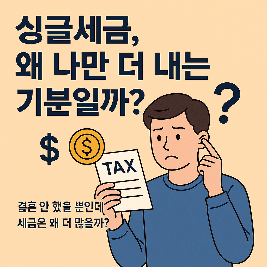 싱글세금, 왜 나만 더 내는 기분일까?