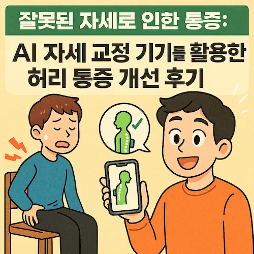 AI 자세 교정 기기 통증 개선