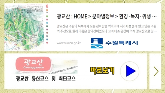 수원특례시 광교산 정보