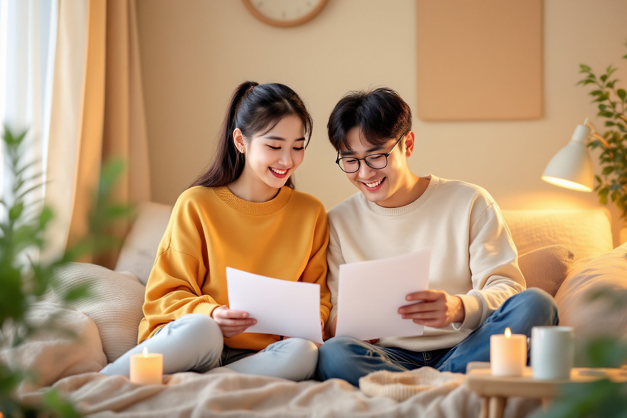 유족연금 확인하는 모습