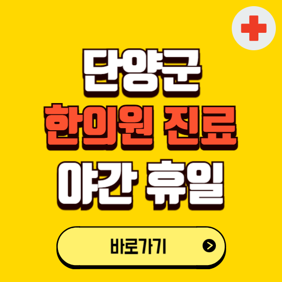 단양군 야간 휴일 한의원 한방병원 찾기 ❘ 24시 일요일 주말 연휴 응급진료 추천 잘하는 곳