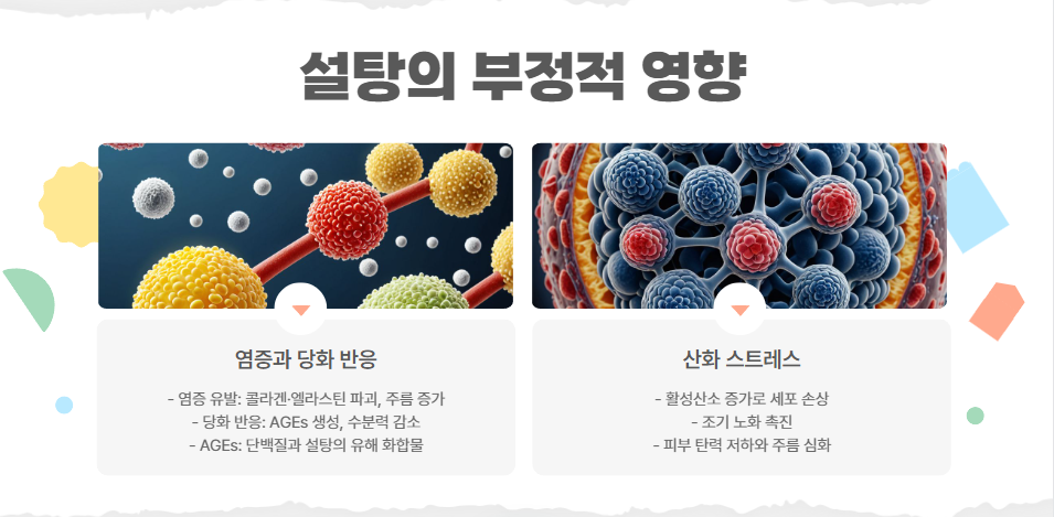 설탕이 피부 노화를 앞당긴다