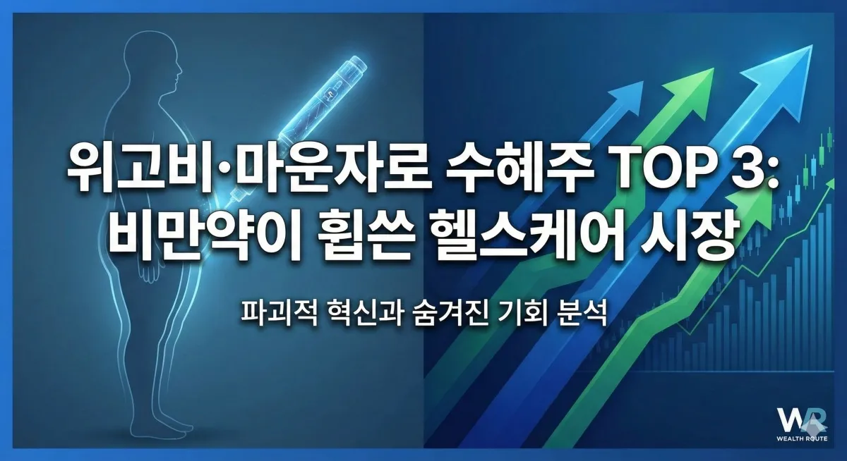 썸네일. 위고비 관련 비만 치료 수혜주 top 3