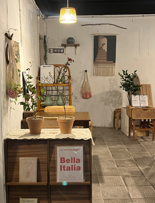 안쪽 자리 모습