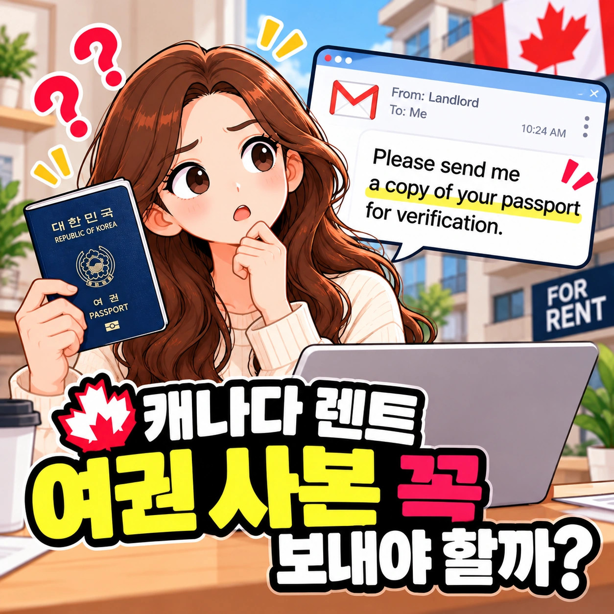 캐나다렌트-여권사본요구