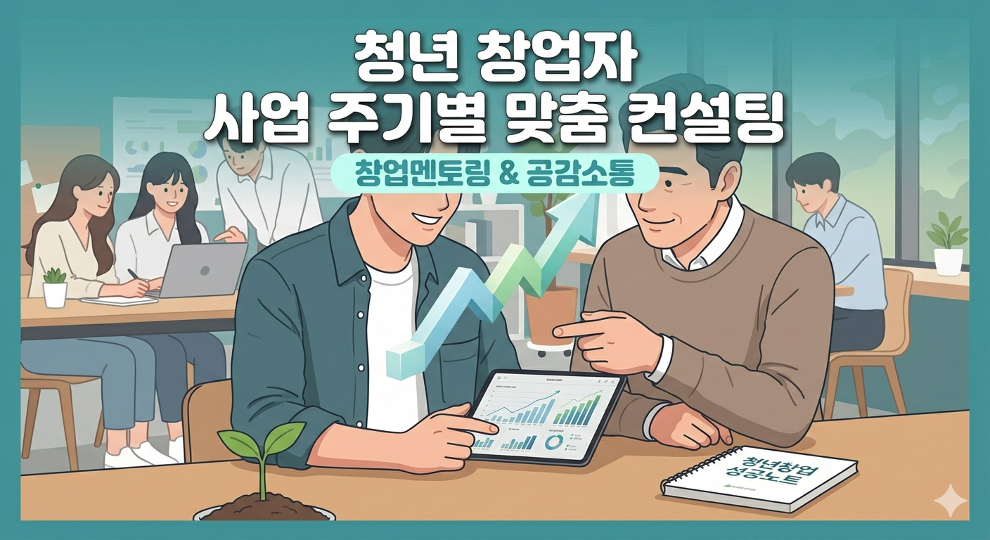 청년 창업 성공의 열쇠! 사업 주기별 맞춤형 및 창업멘토링 총정리