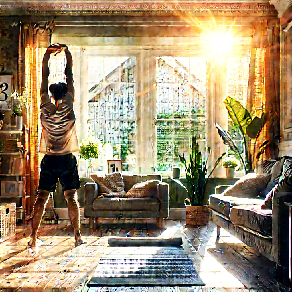 아침 스트레칭 효과에 관련된 사진