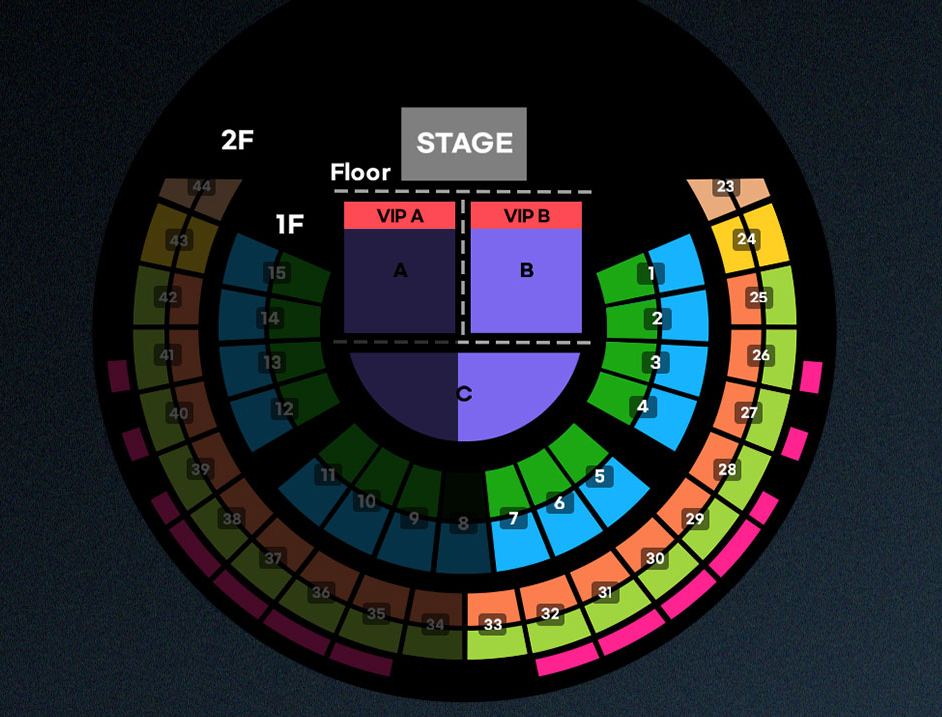 2023 찰리푸스 내한공연 콘서트 THE "CHARLIE" LIVE EXPERIENCE 좌석배치도