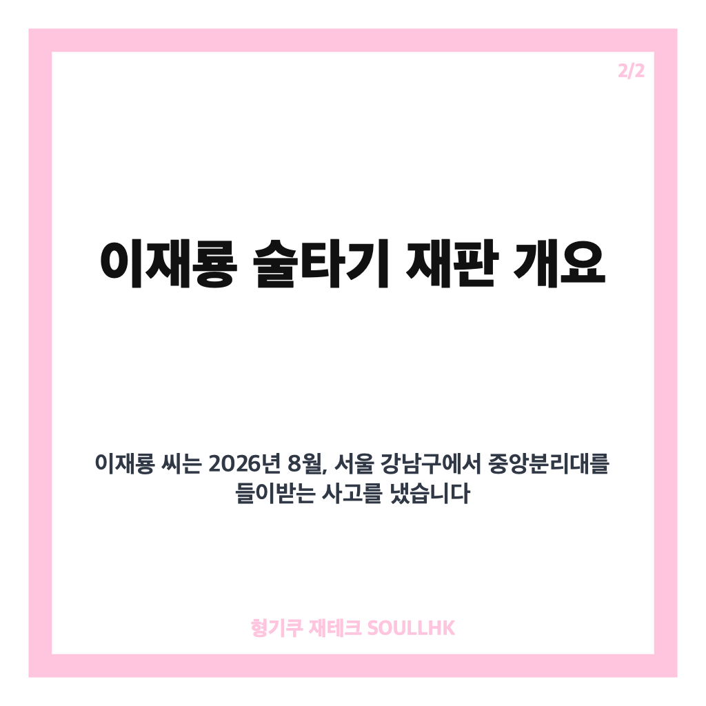이재룡 술타기 재판 핵심 쟁점과 불기소 처분 이유 완벽 정리 카드뉴스 3