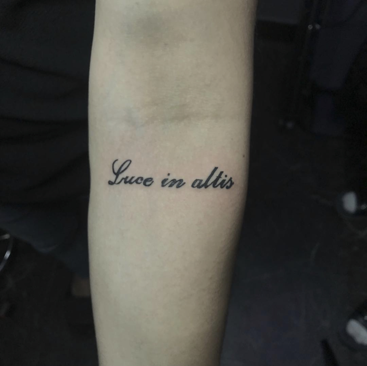 lettering tattoo