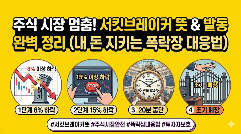 서킷브레이커 뜻 발동 조건 단계별 대응방안 및 투자자 주의사항 총정리