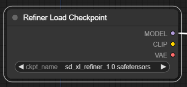 Refiner 체크포인트 노드