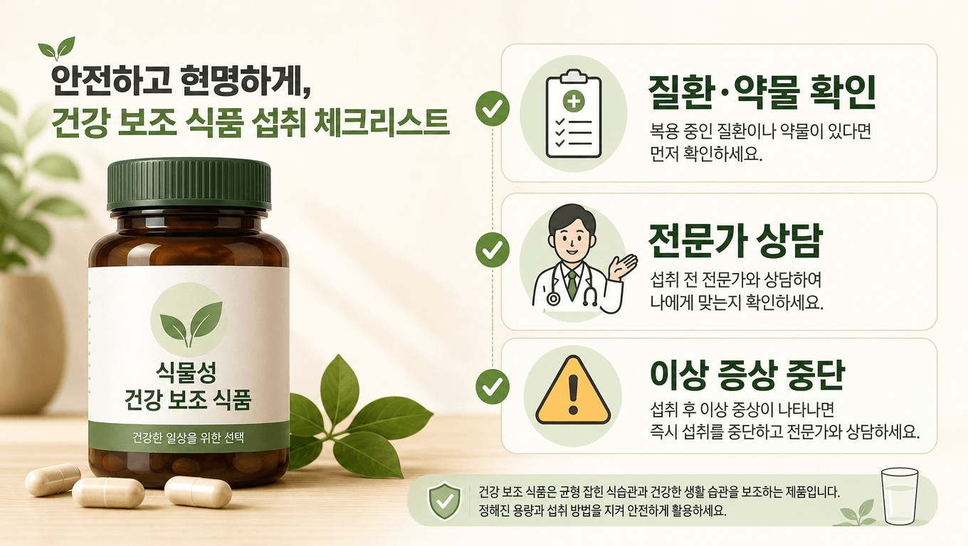 다이어트 보조제 안전 체크