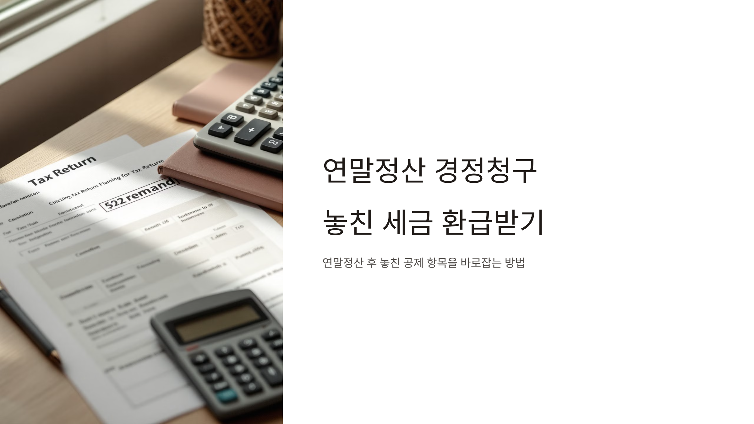 연말정산 경정청구 기간