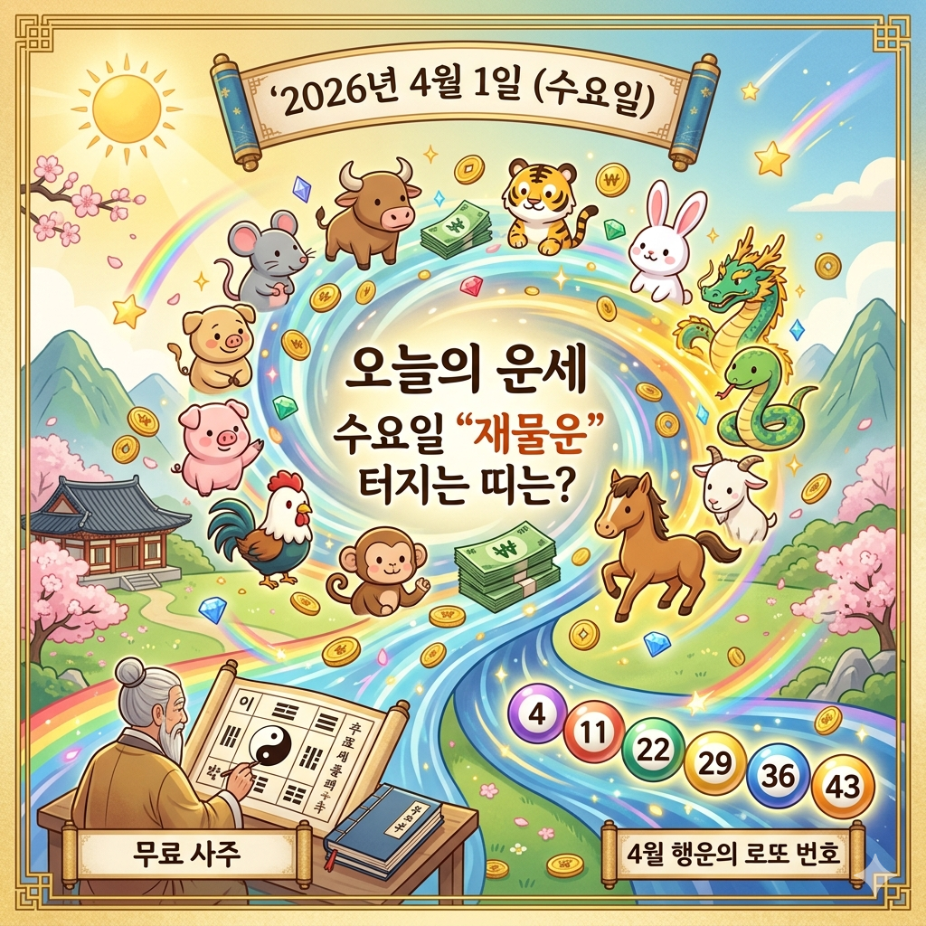 4월1일 오늘의 운세