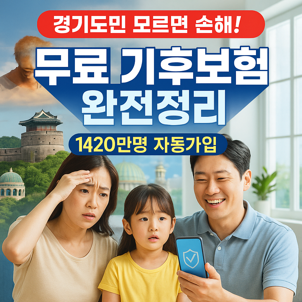 경기도민 무료 기후보험 완전정리
