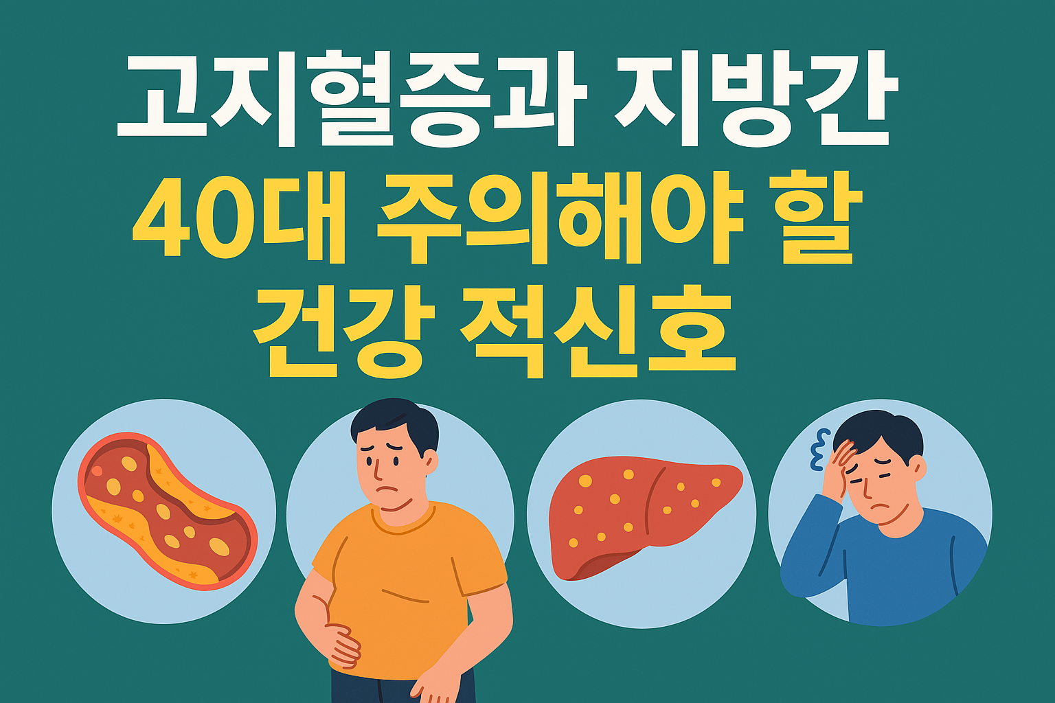 40대 건강 적신호, 지방간과 고지혈증 미리 관리하는 법