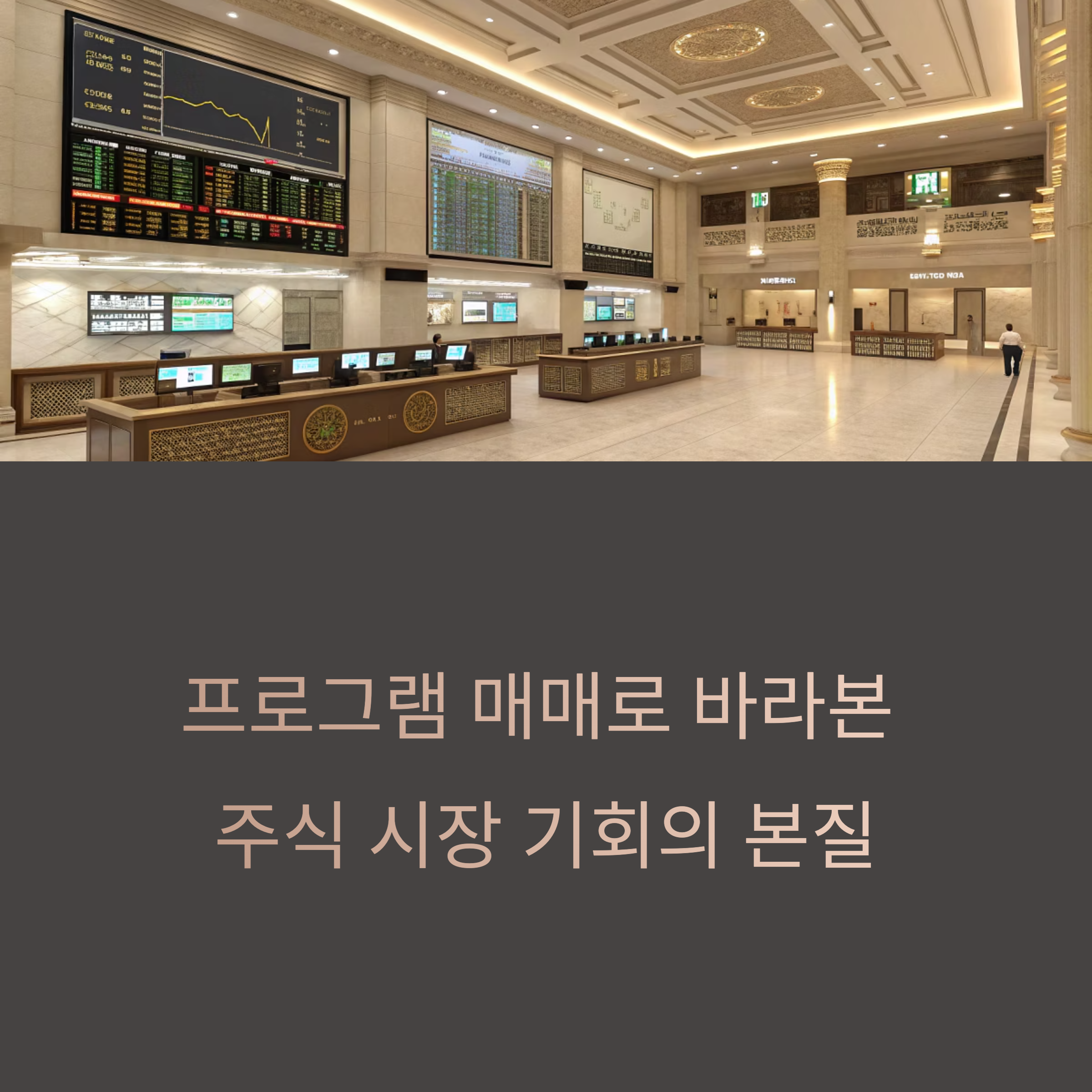 프로그램 매매로 바라본 주식 시장