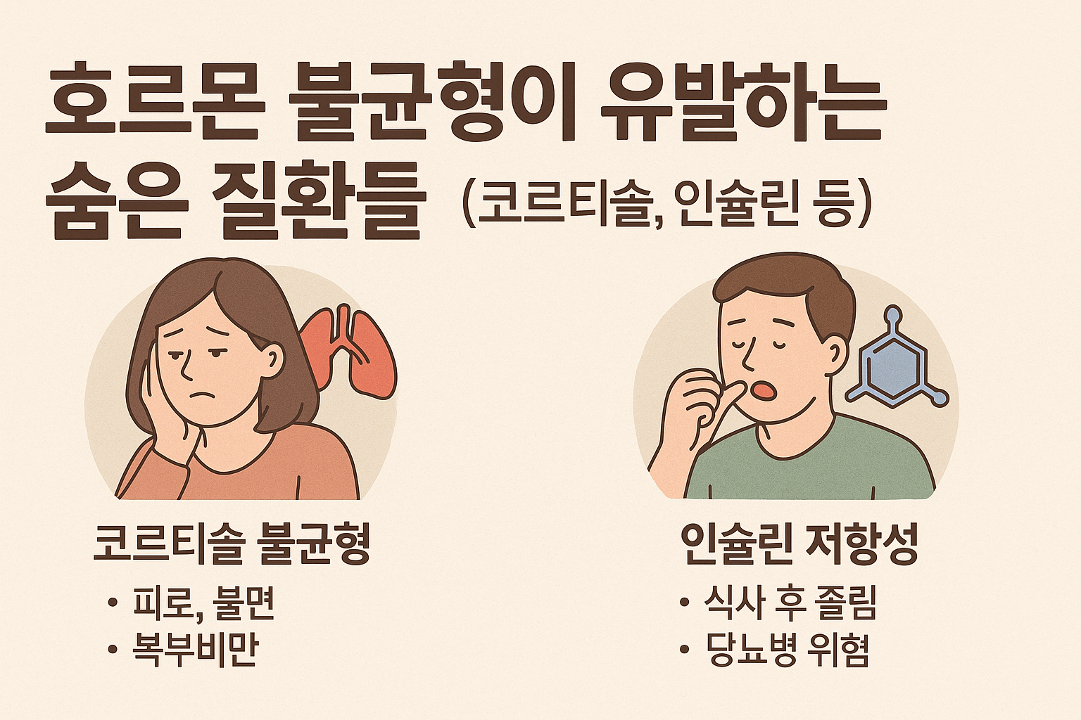 호르몬 불균형이 유발하는 질환들과 회복 습관