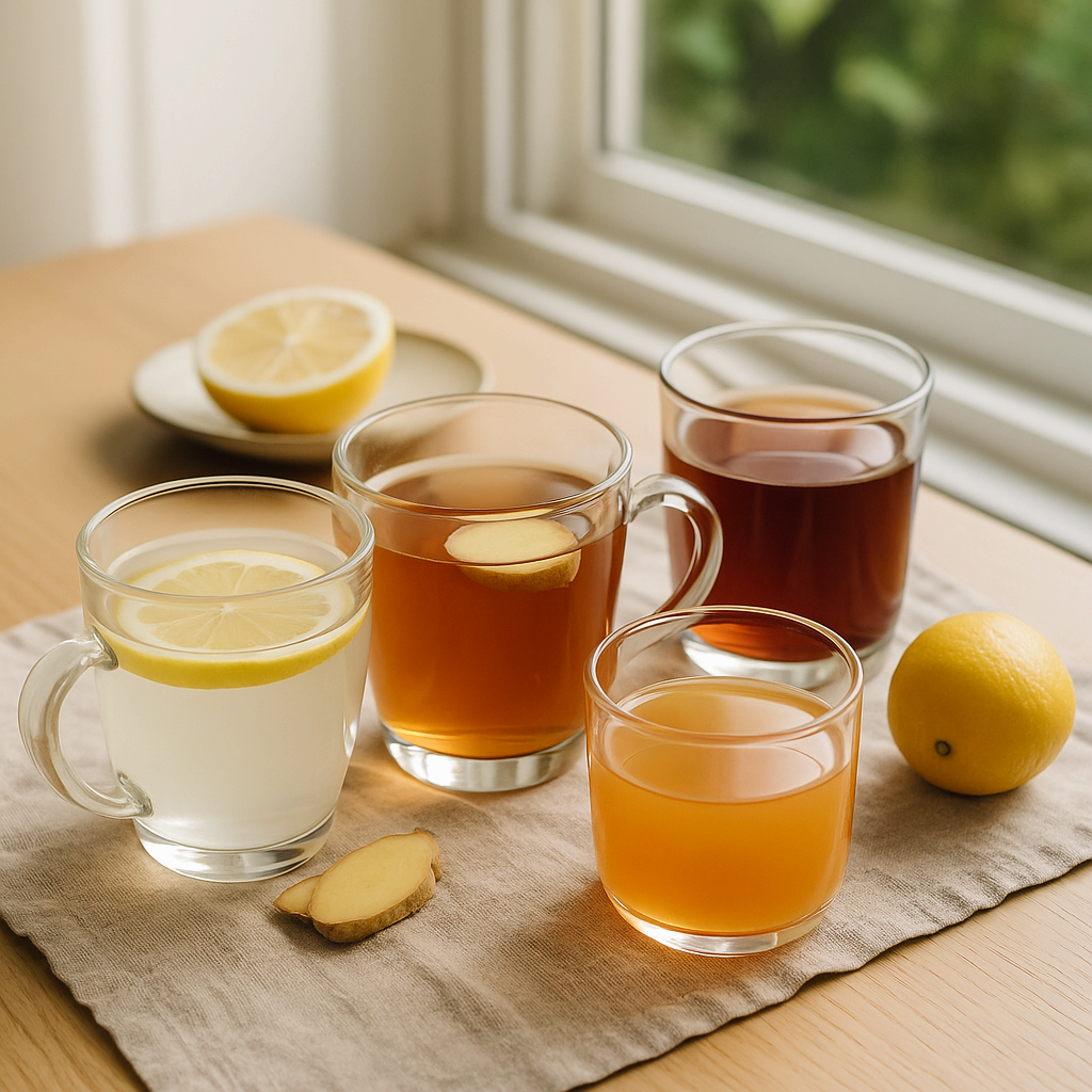 아침 공복에 마시면 좋은 건강 음료 5가지