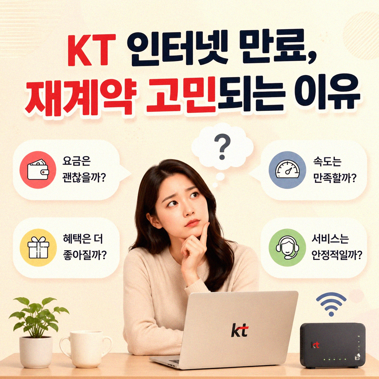 KT 인터넷 만료, 재계약 할까 말까 고민되네요