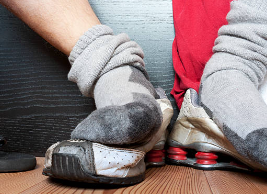 무좀 원인 젖은 양말