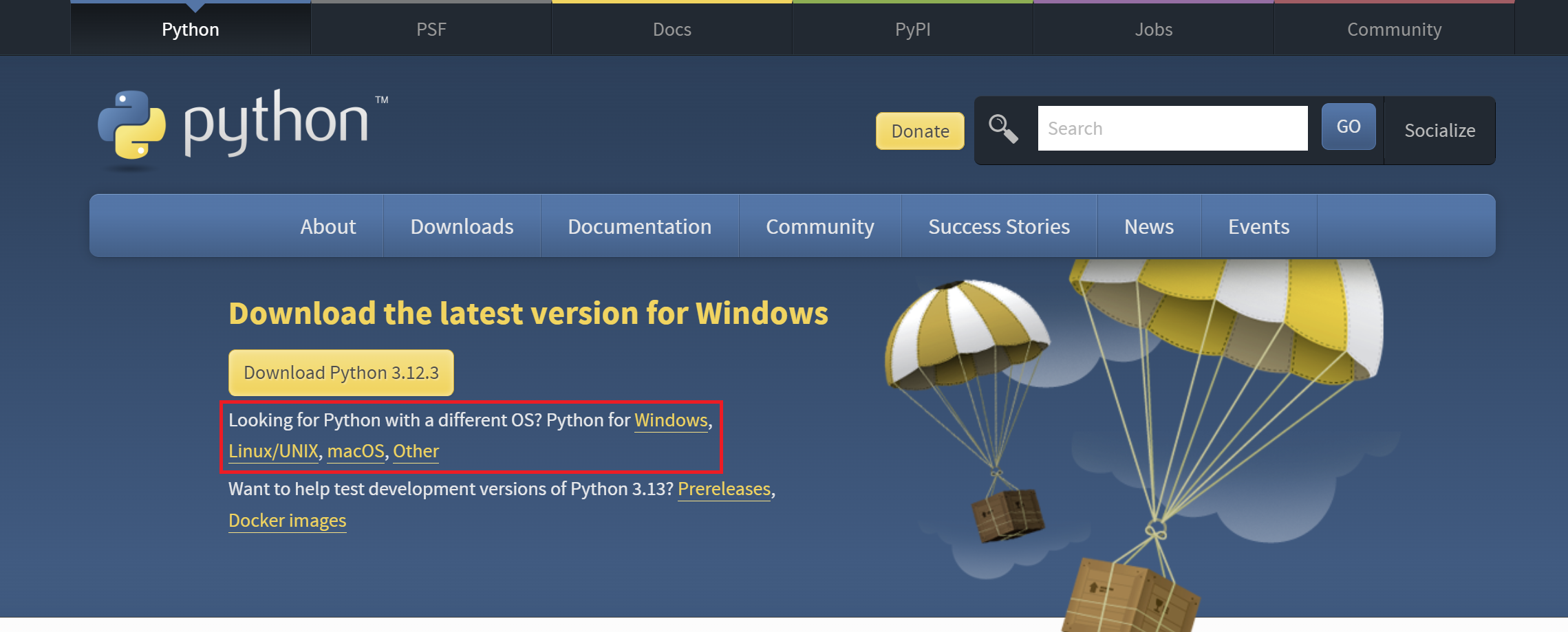 파이썬 다운로드