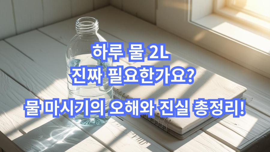 하루 물 2L, 정말 필요한가? 물 마시는 법과 놀라운 효과 총정리!