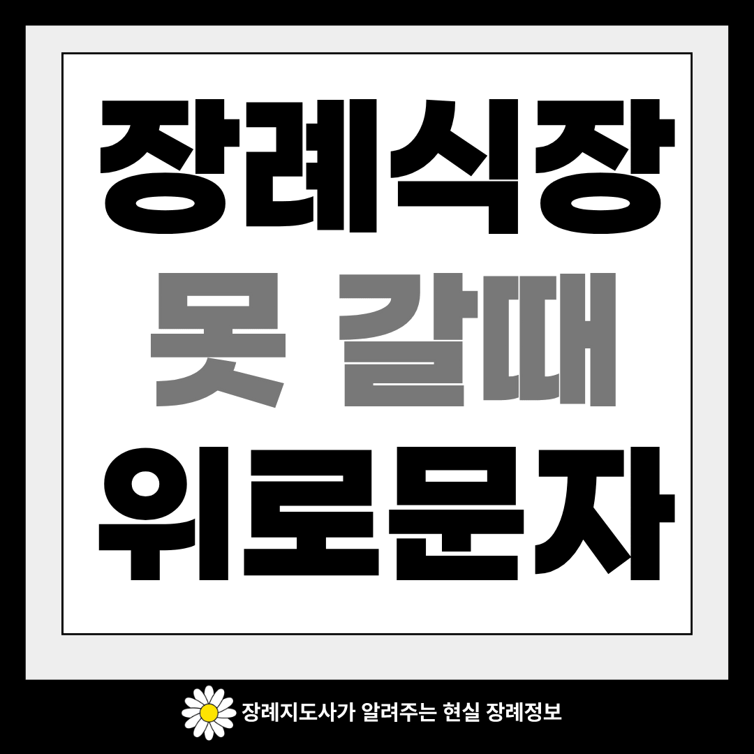 장례식장 못 갈때 위로문자 이미지