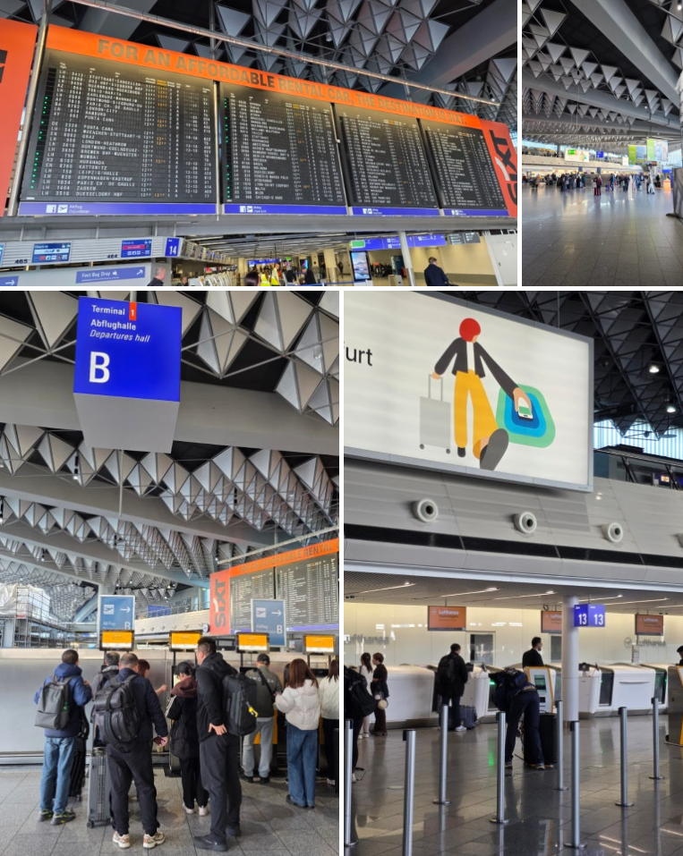 프랑크푸르트 공항→인천 공항 / 수속부터 비행, 그리고 귀국까지.