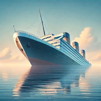 배가-침몰하는-꿈-선미가-잠겨있는-배