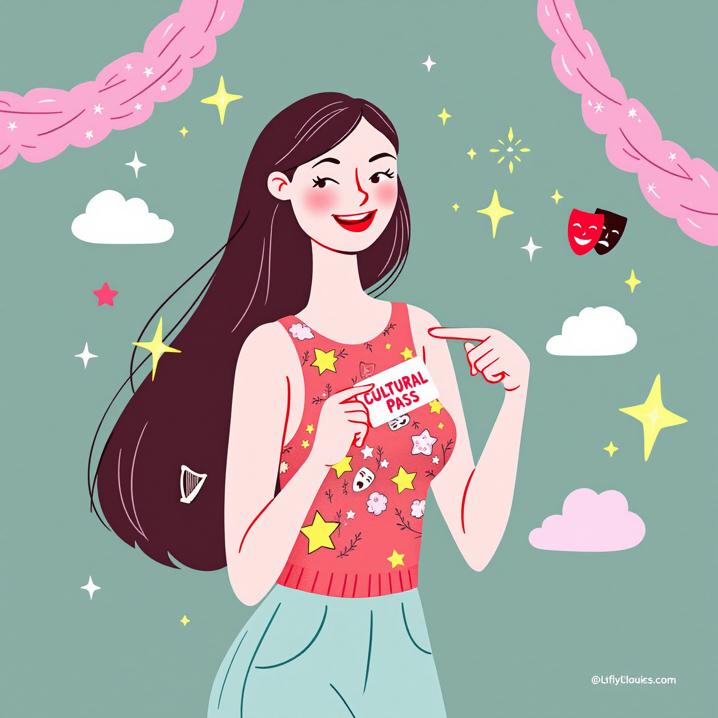 청년문화예술패스카드 들고있는 청년