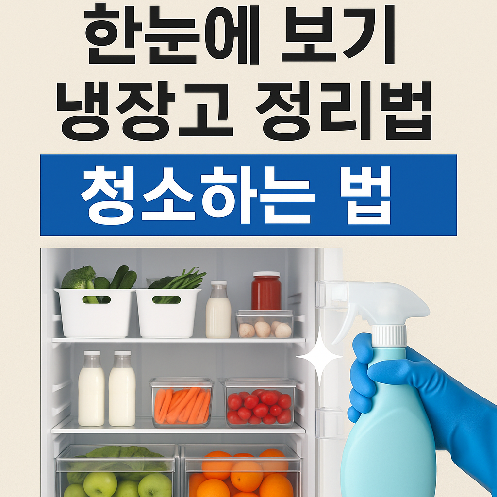 냉장고 정리 방법 한눈에 보기