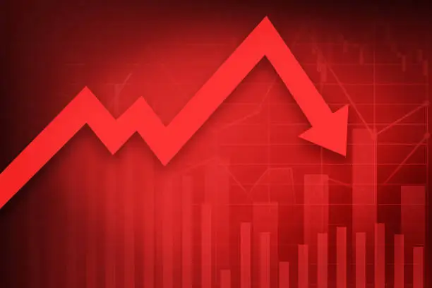 가상화폐 폭락이 연상되는 이미지