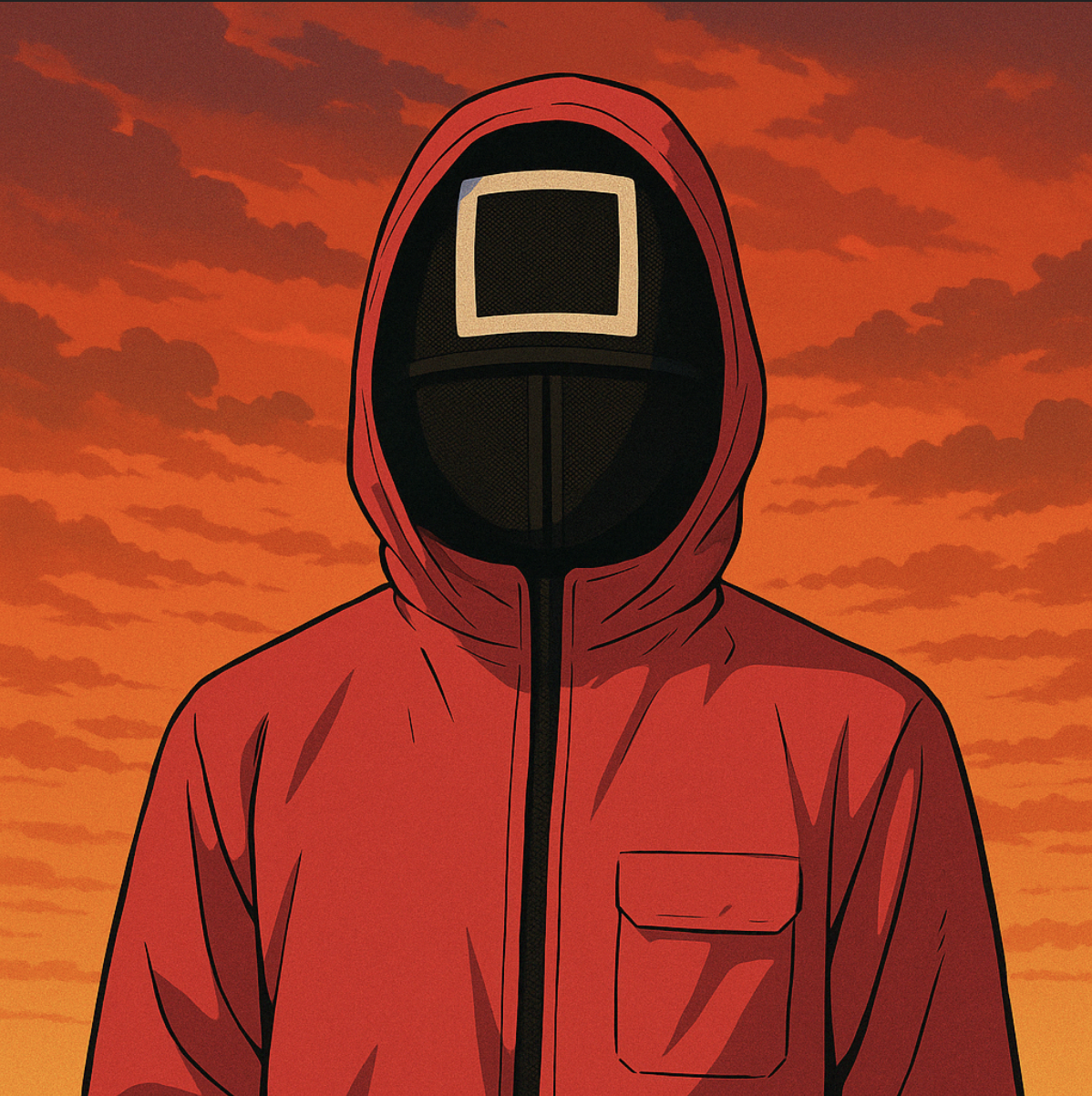 넷플릭스 오징어게임 핑크 가드 노을