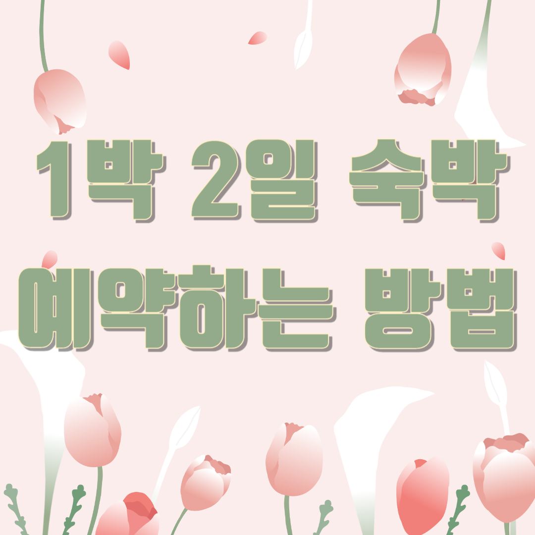 1박 2일 봄 여행 숙박