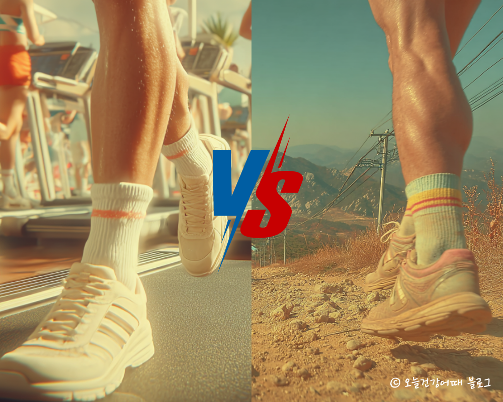 러닝머신, 야외달리기, 러닝머신효과, 야외달리기효과, 달리기효과비교, 실내달리기