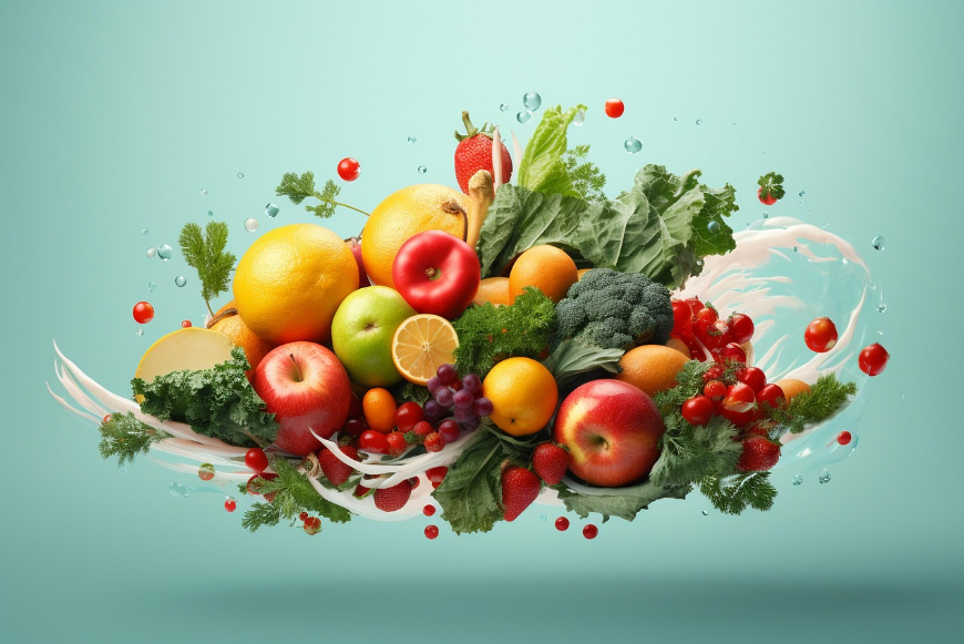 Ai Generated, Fruits, Vegetables