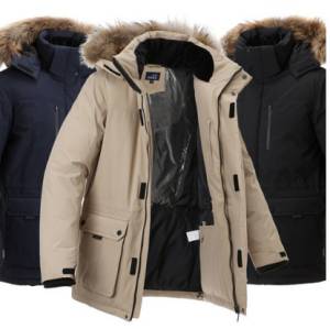 겨울 KANEX 고급 라쿤 덕다운 패딩점퍼 KAD9504