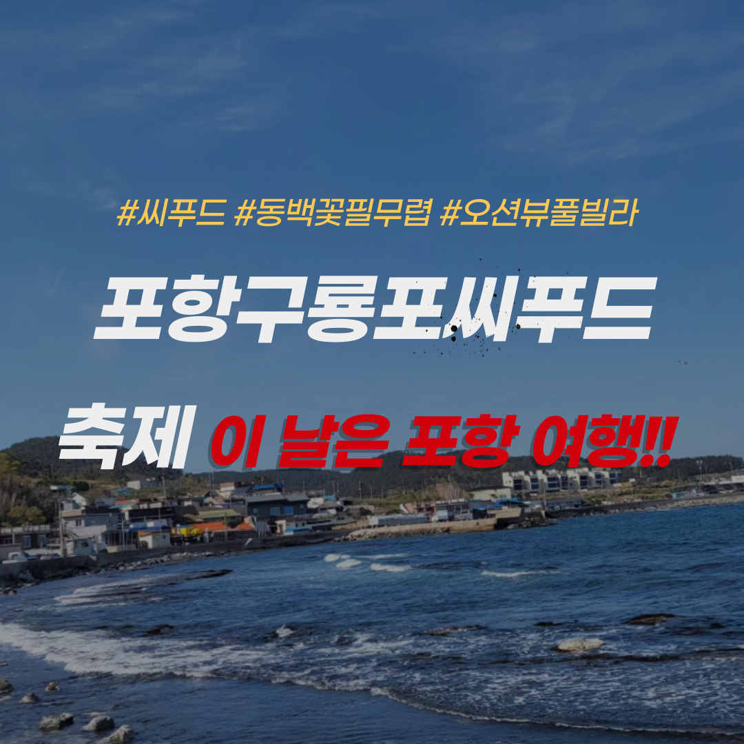 포항구룡포씨푸드축제-포항가볼만한 곳