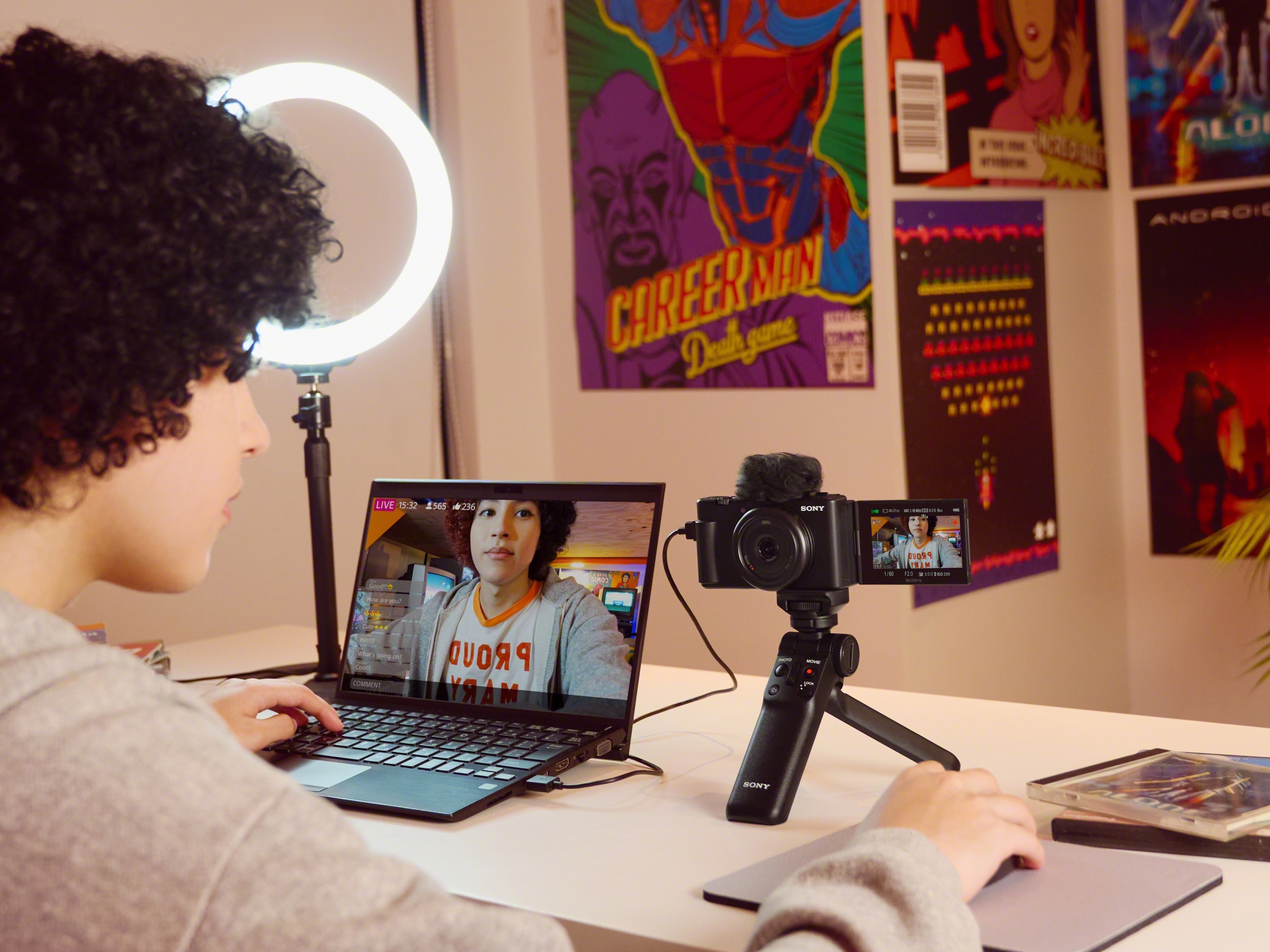 소니 브이로그 카메라 ZV-1F