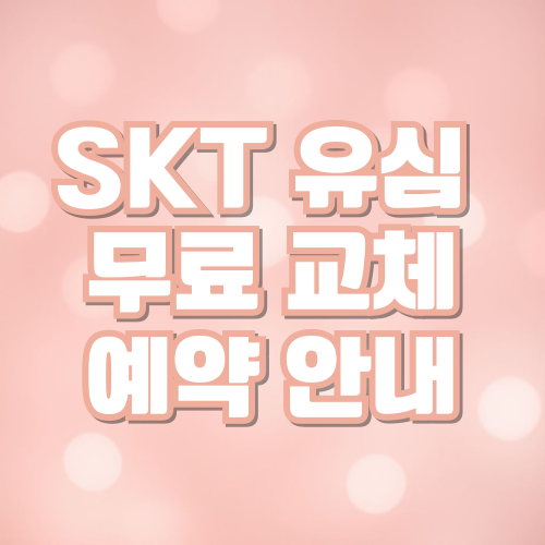 SKT 유심 무료 교체 예약 안내