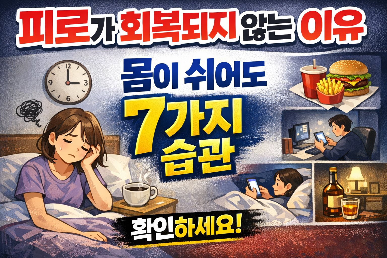 피로가 회복되지 않는 이유