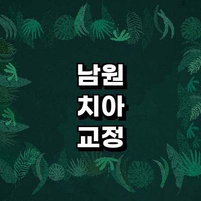 남원시 교정 치과